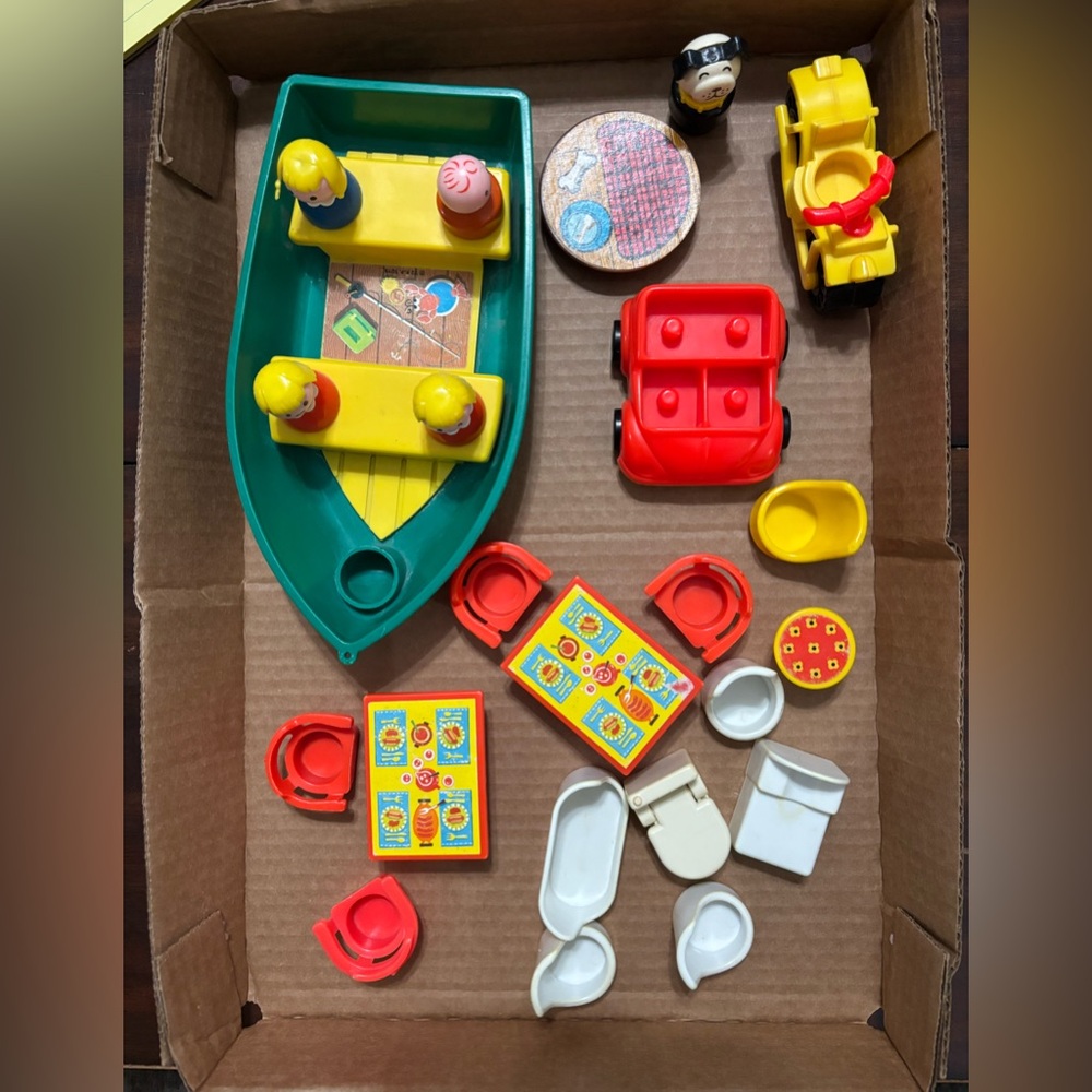 Vintage Fisher-Price Toy Set - Multicolor